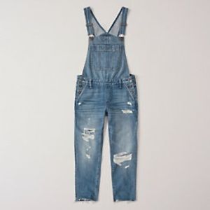 A & F | Ripped Boyfriend Overalls